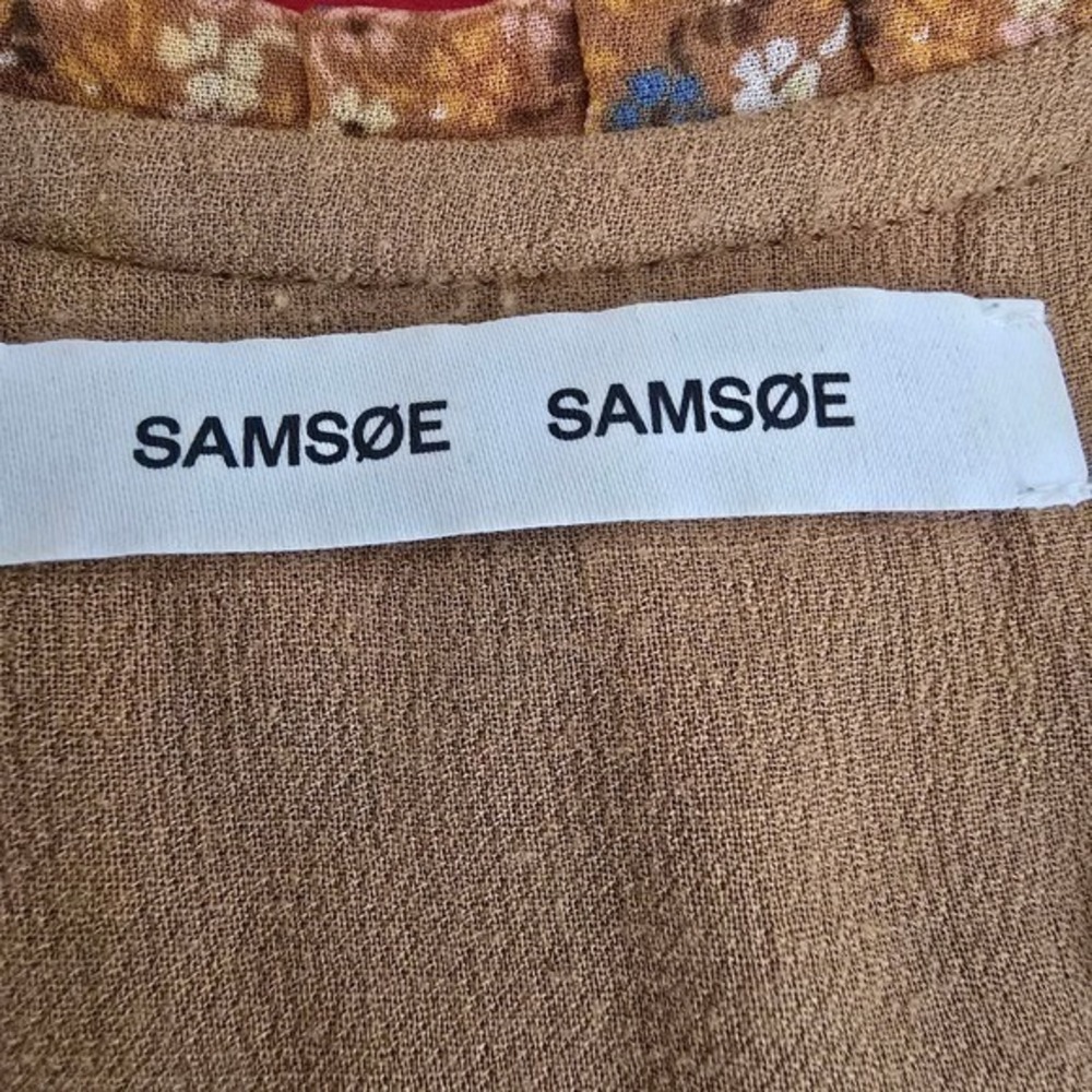 Samsøe Samsøe Rosella Dress AOP 9695 Blossom Floral Midi Button Front XS - Picture 8 of 10